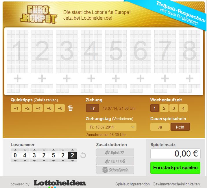 EuroJackpot Lotterie