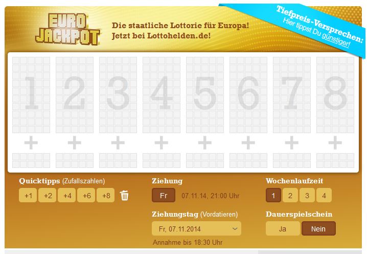 eurojackpot lottoschein