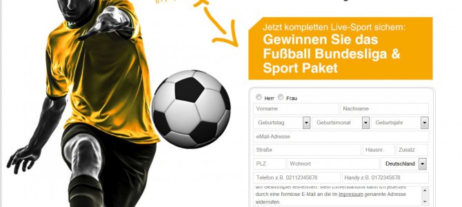 Gewinnen Sie das Fußball Bundesliga und Sport Paket