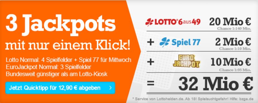 32 MIO € Lotto-Jackpot
