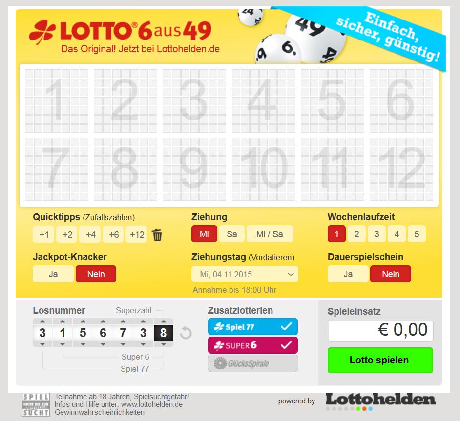 Lotto Online Spielen Legal