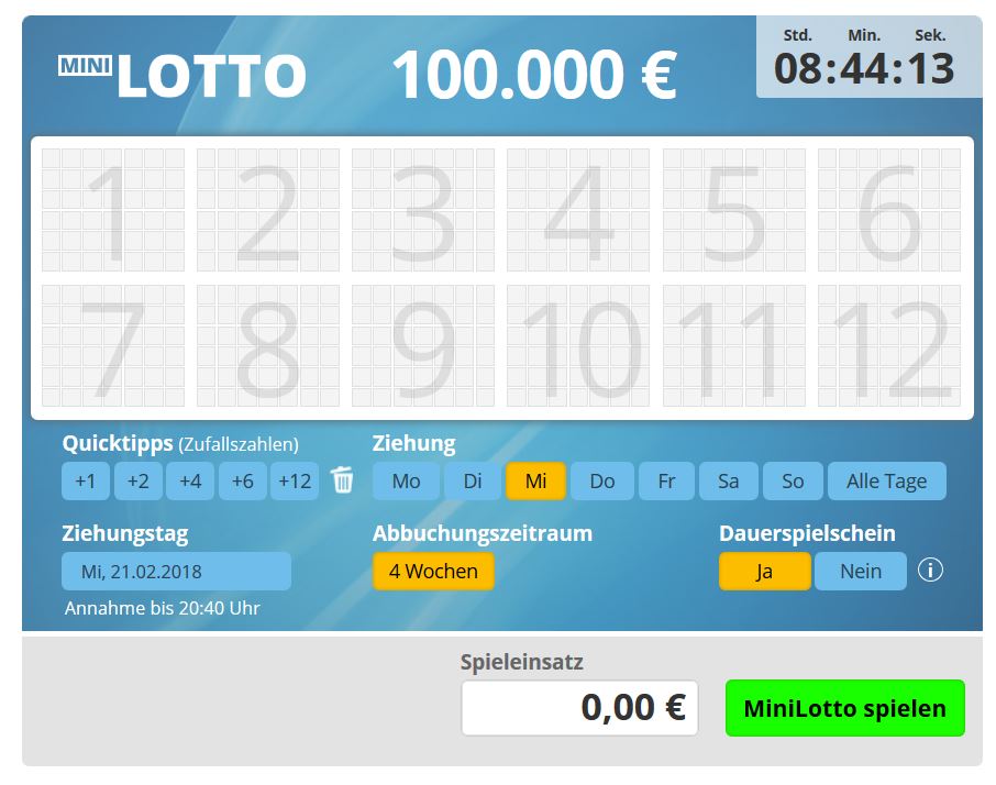 Mini Lotto Erfahrung